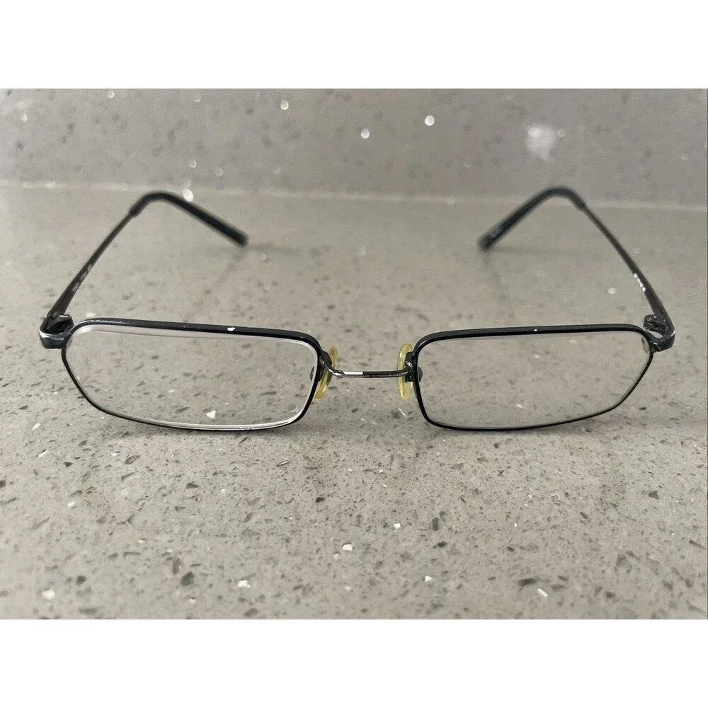 TIMEX TMX WARP Black Rectangular Eyeglasses Frames ONLY 49-18 140 READ Full Rim